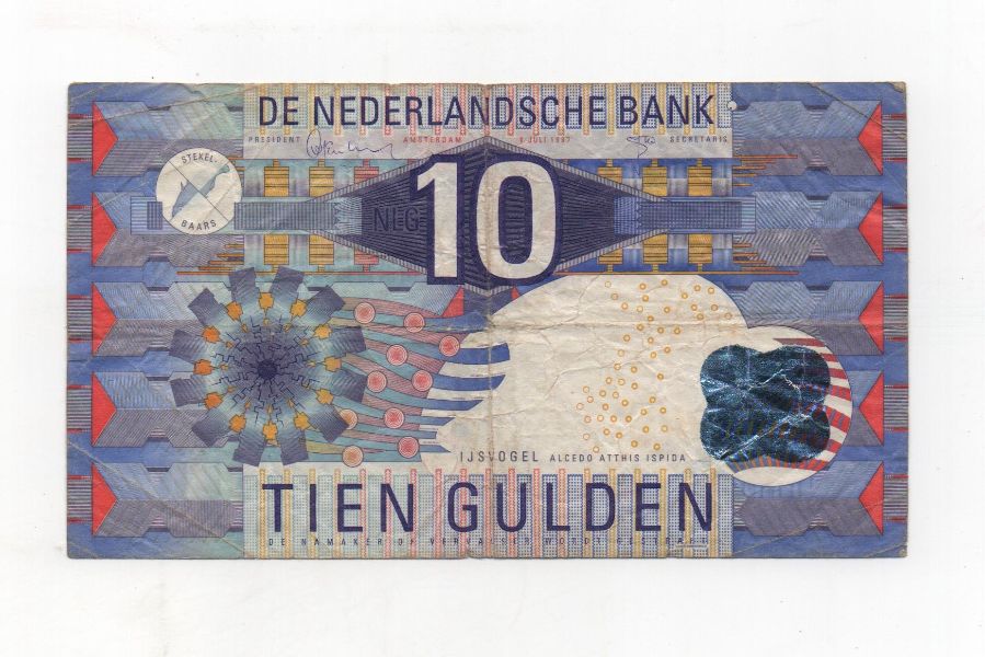 HOLANDA DEL AÑO 1997 DE 10 GULDEN